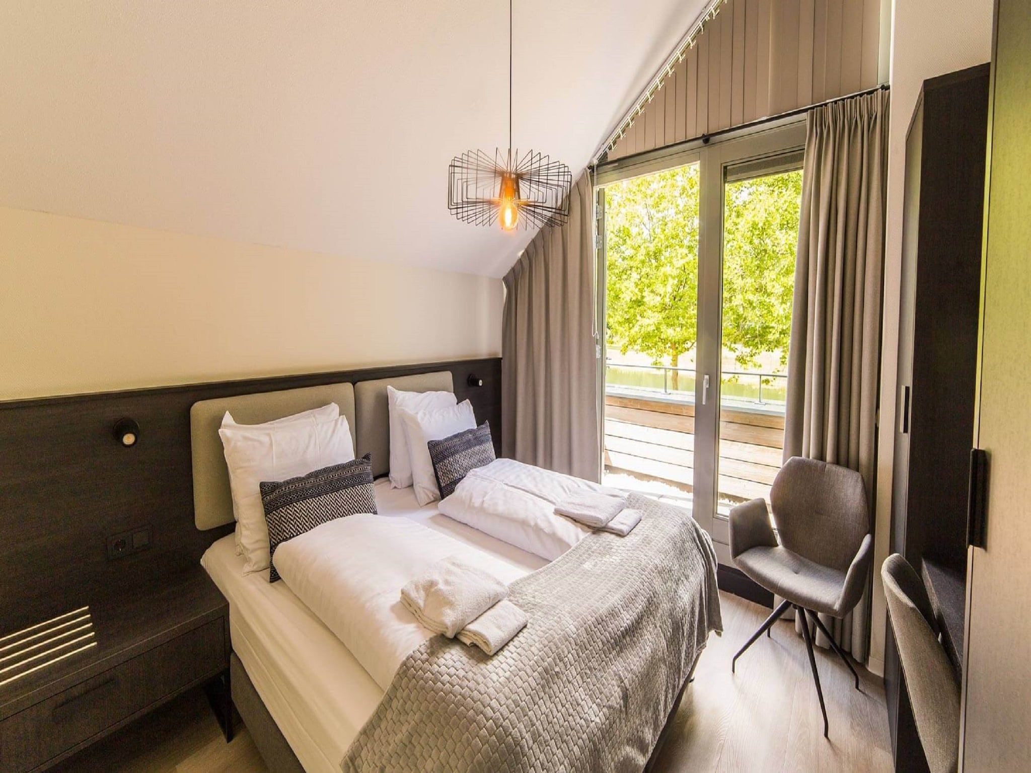 Een slaapkamer van Resort Maastricht 30 in Maastricht