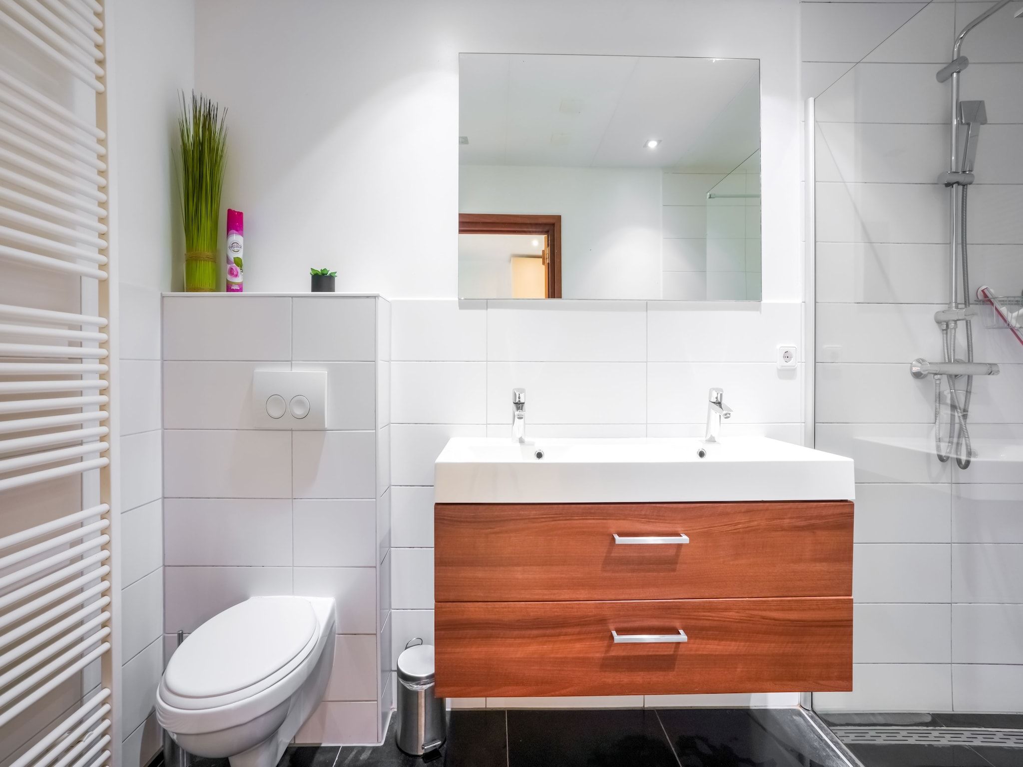 De badkamer van Waterval 8P in Ulestraten