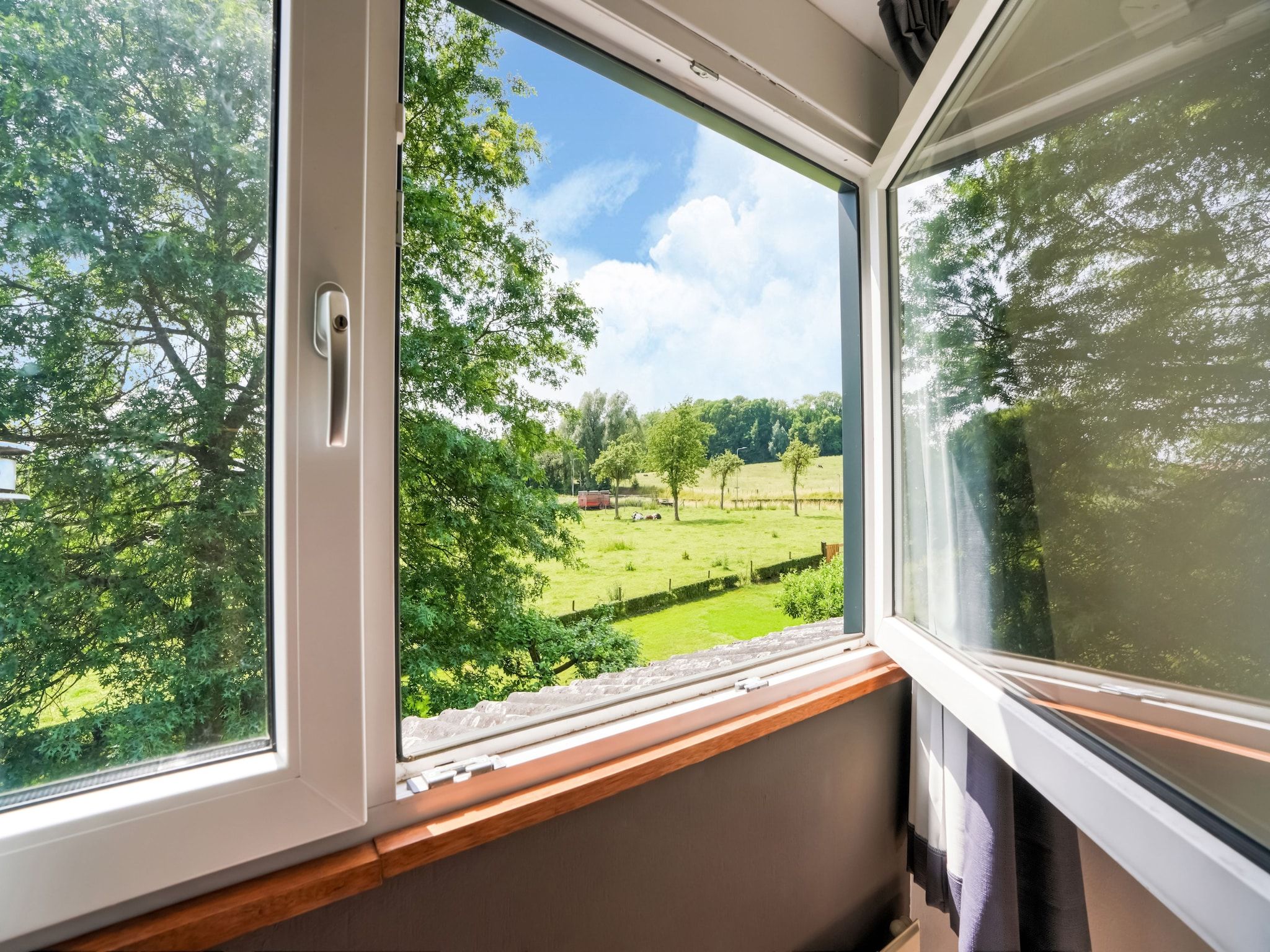 Het uitzicht vanaf Waterval 8P in Ulestraten