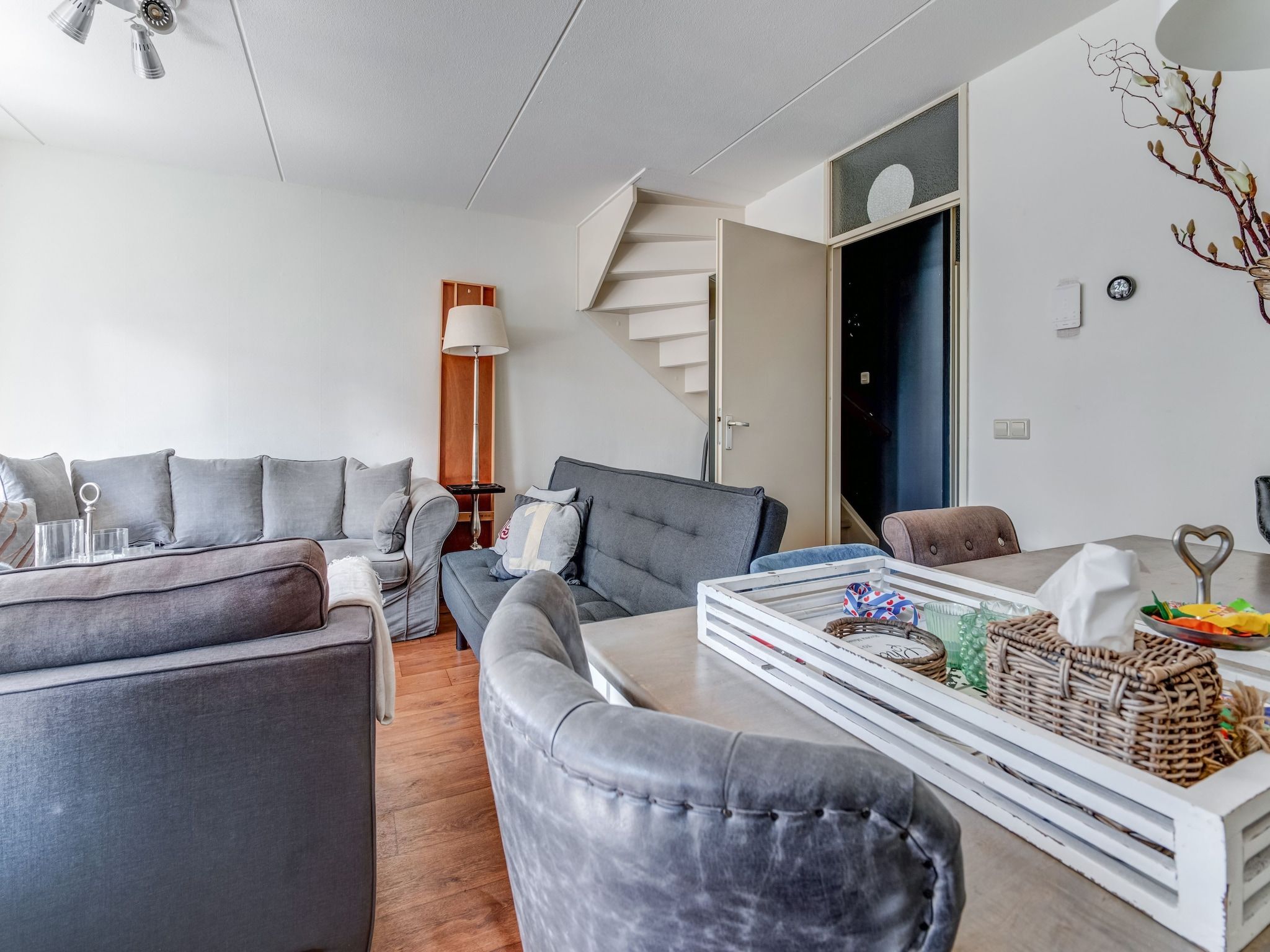 De woonkamer van Gezellig  appartement in centrum Leeuwarden in Leeuwarden