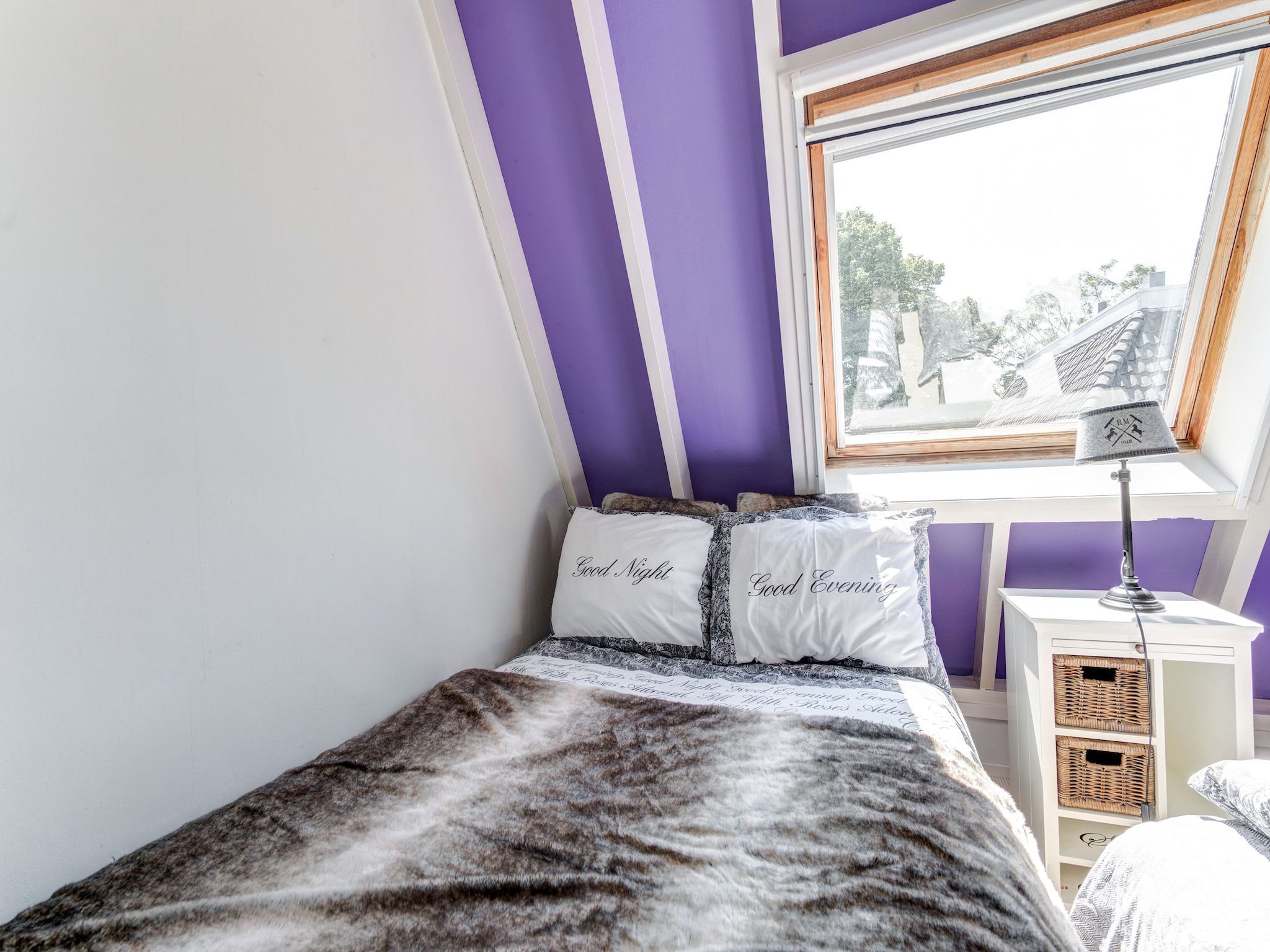 Een slaapkamer van Ruim appartement in centrum Leeuwarden in Leeuwarden