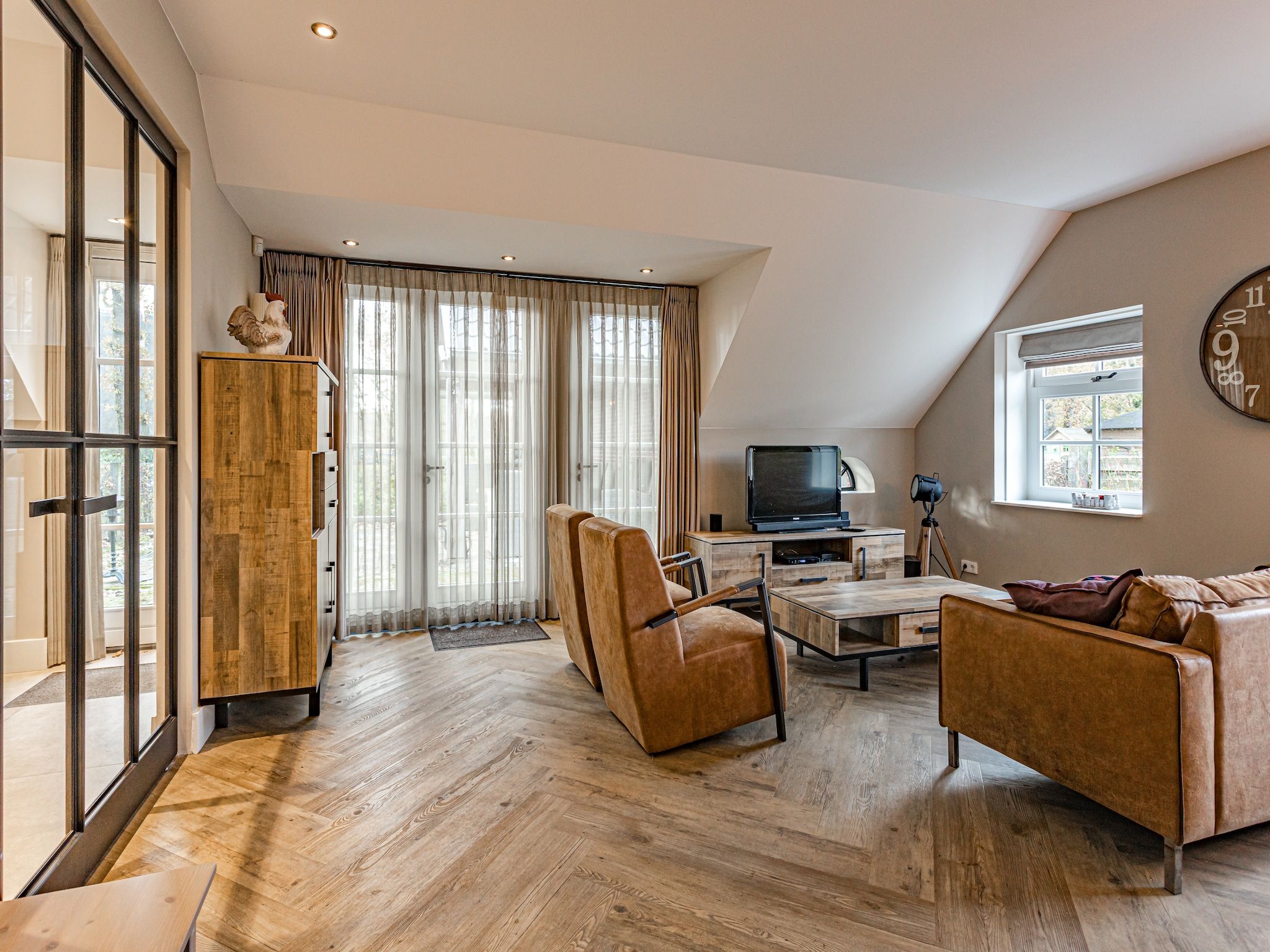 De woonkamer van Erve Olde Sasbrink in Nijverdal