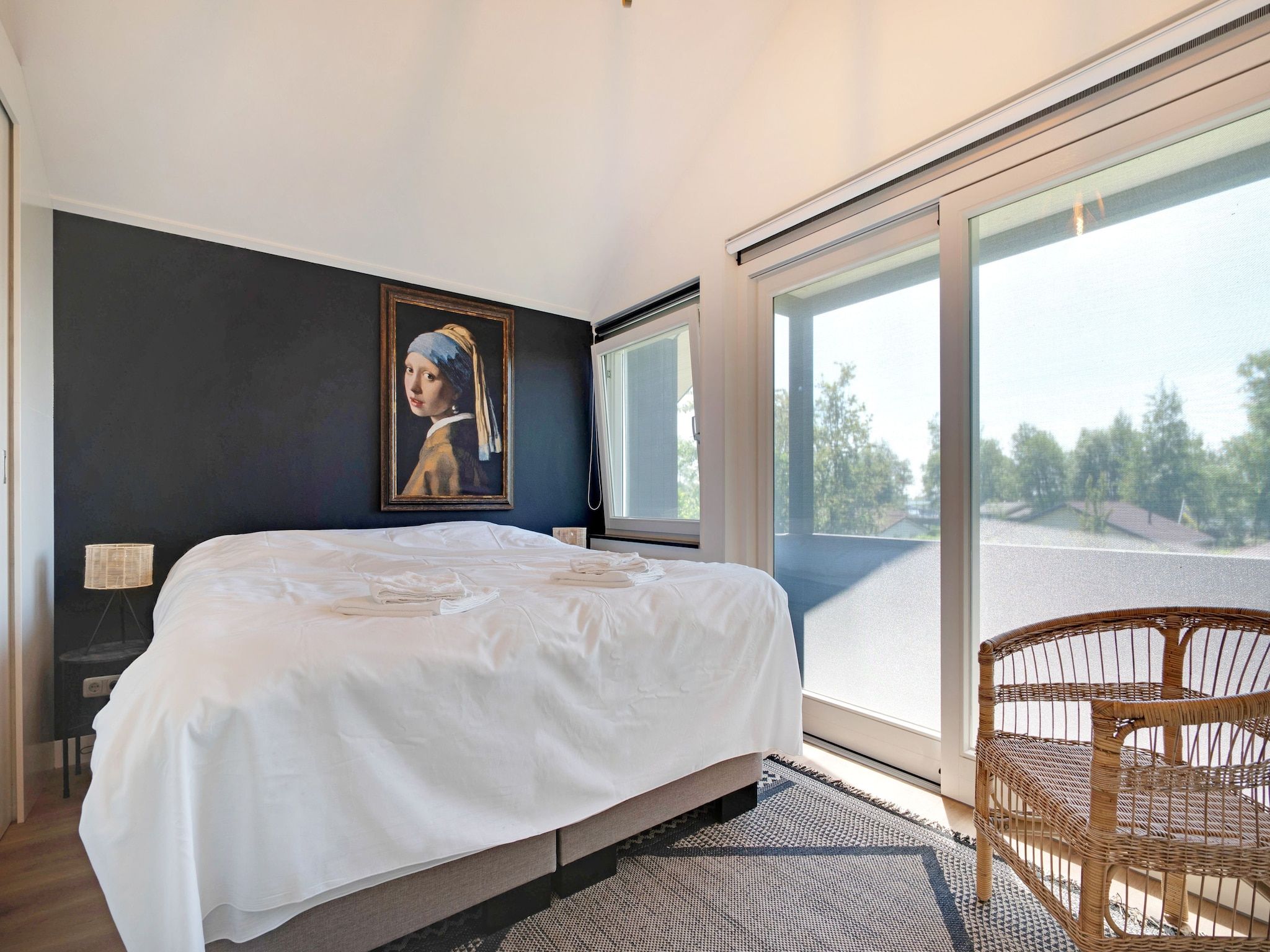 Een slaapkamer van Stijlvol familiehuis in Grou in Grou