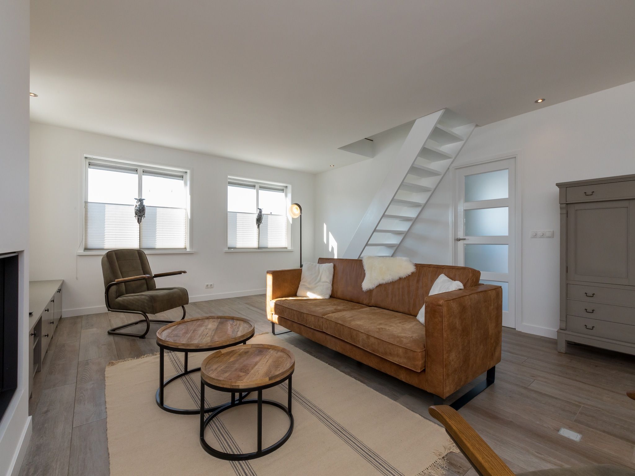 De woonkamer van Oostkapelseweg 32 -Ooievaar in Serooskerke