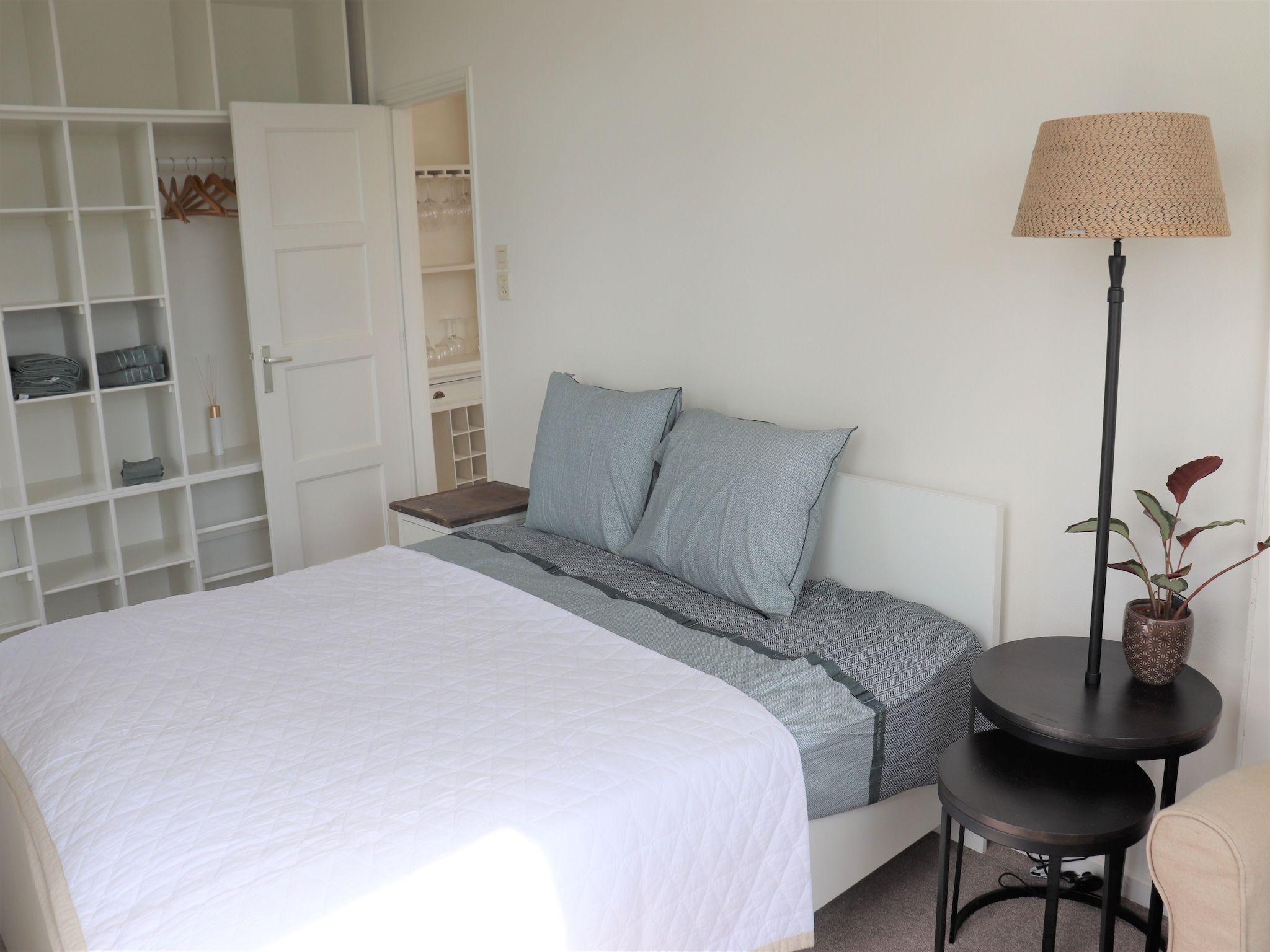 Een slaapkamer van B&B boerderij GRUTSK in Suwald