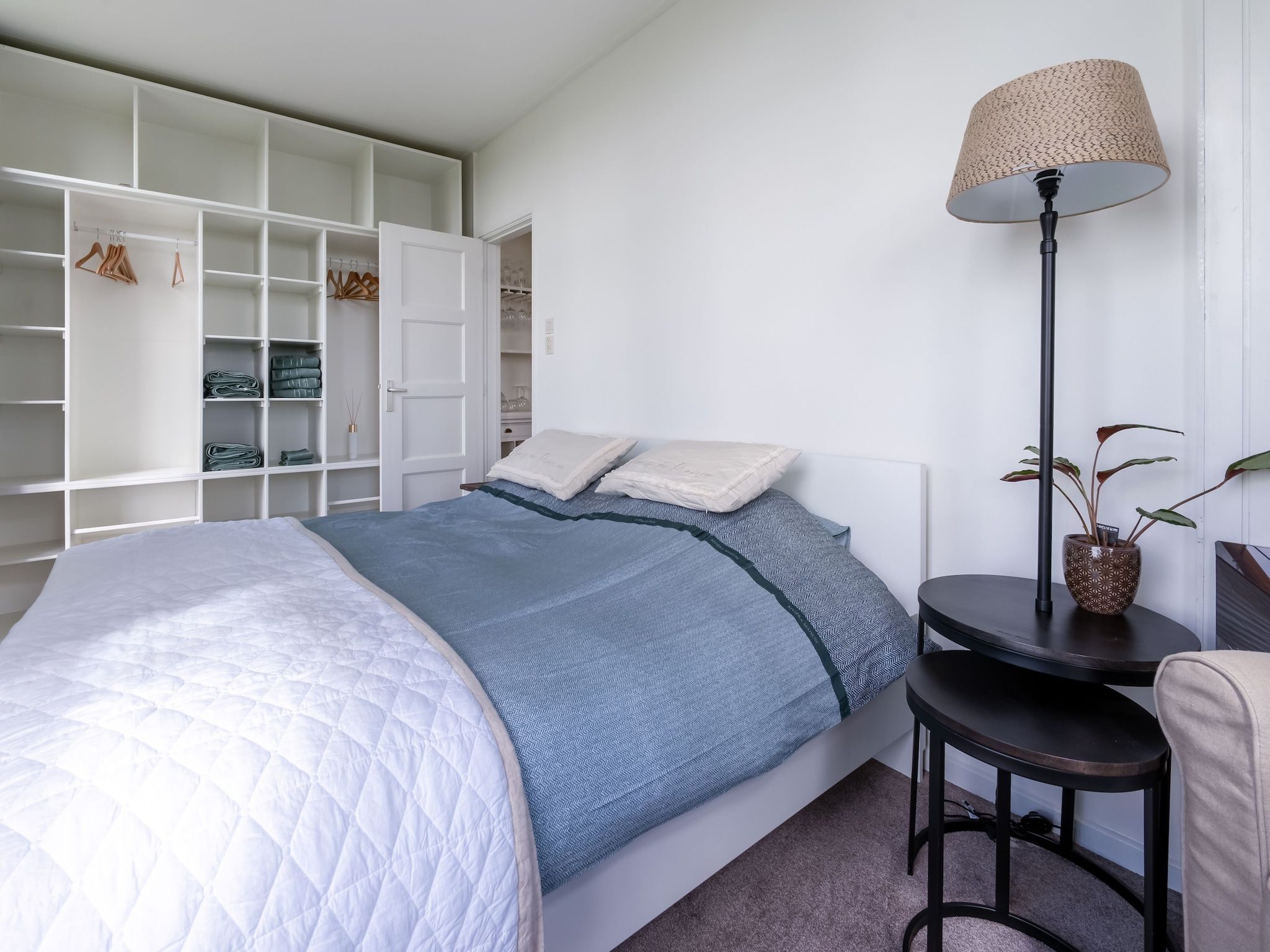 Een slaapkamer van B&B boerderij GRUTSK in Suwald