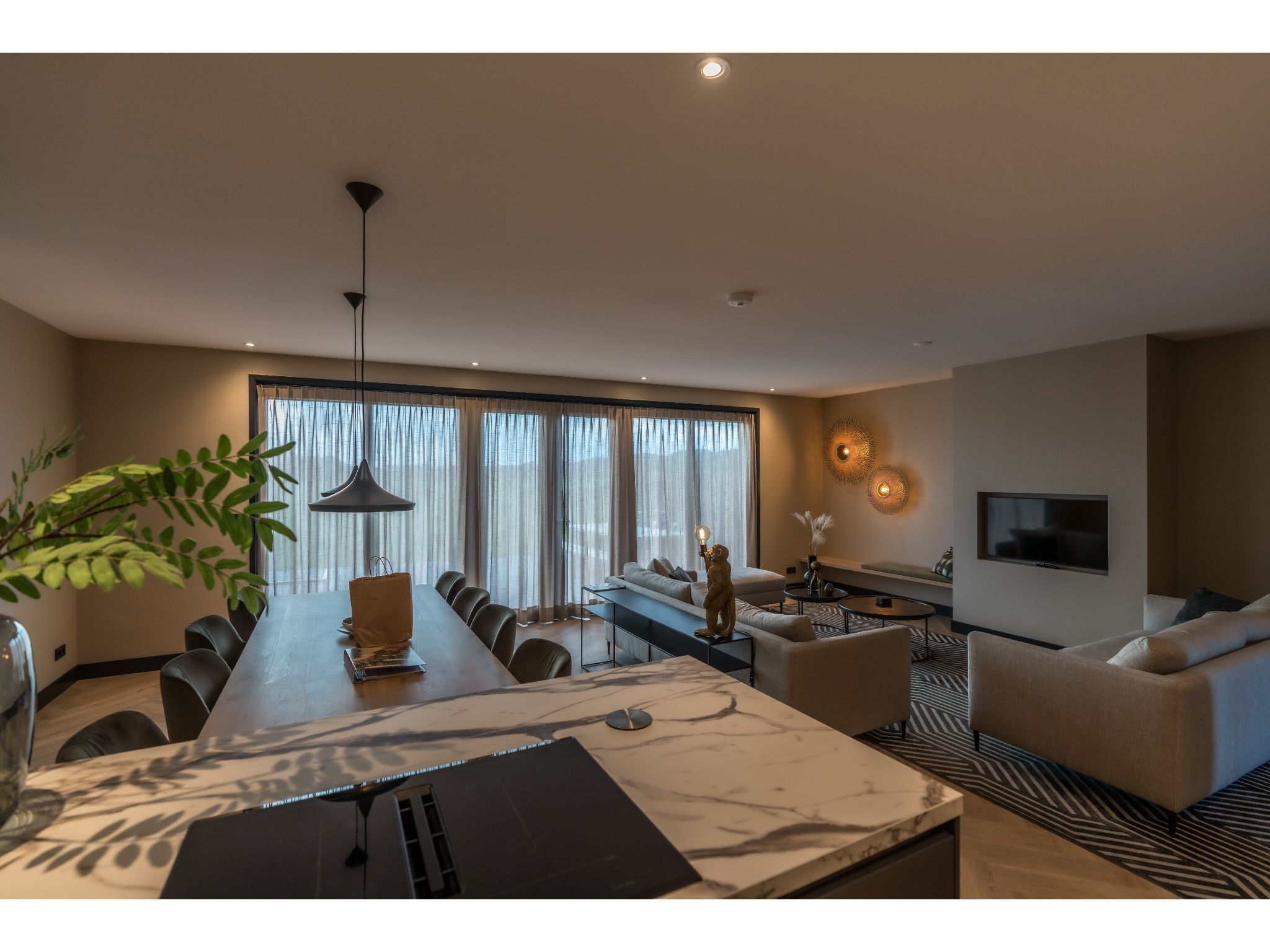 De woonkamer van O-Princenhof A 8 persoons in De Cocksdorp