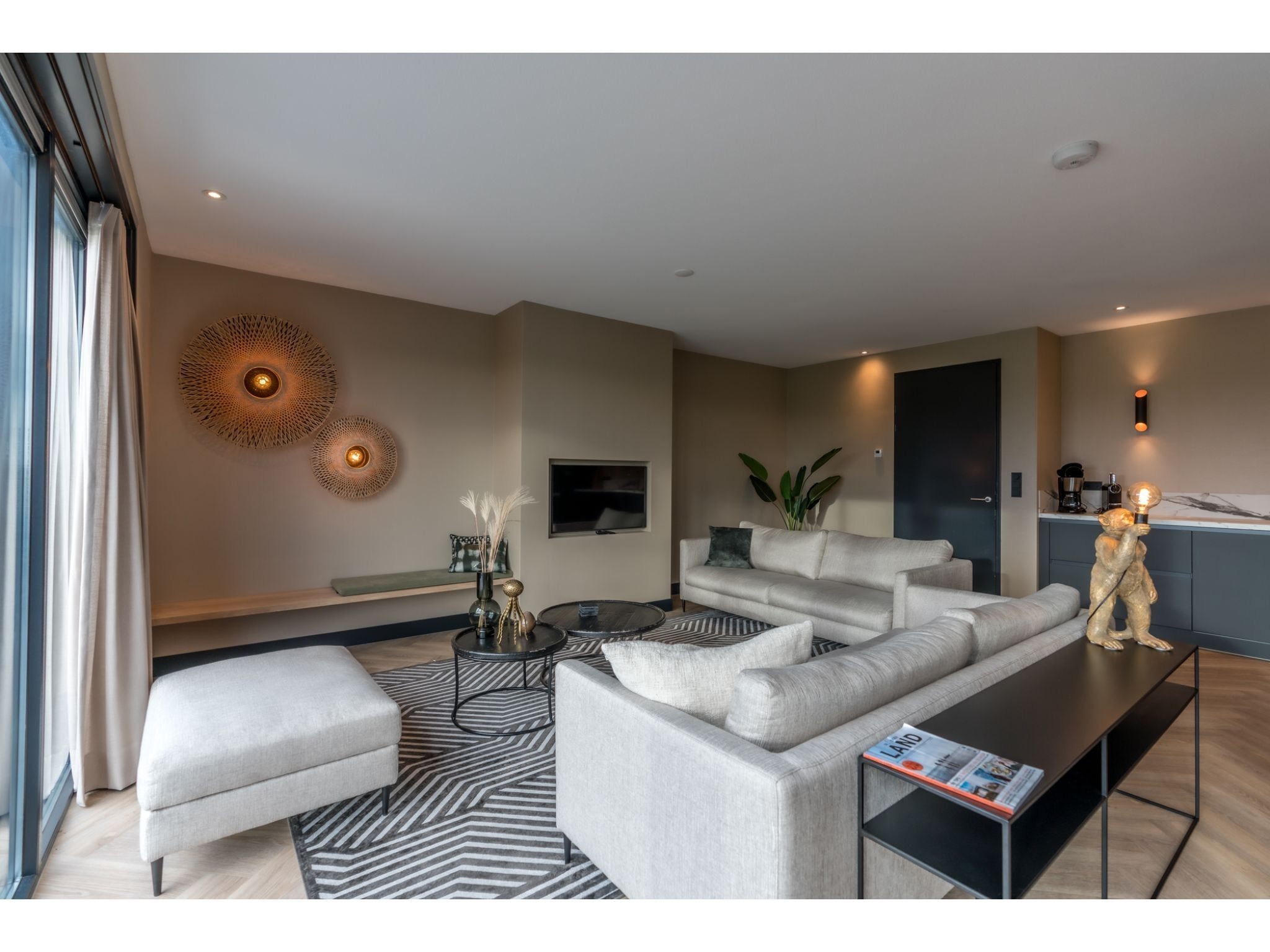 De woonkamer van O-Princenhof A 8 persoons in De Cocksdorp