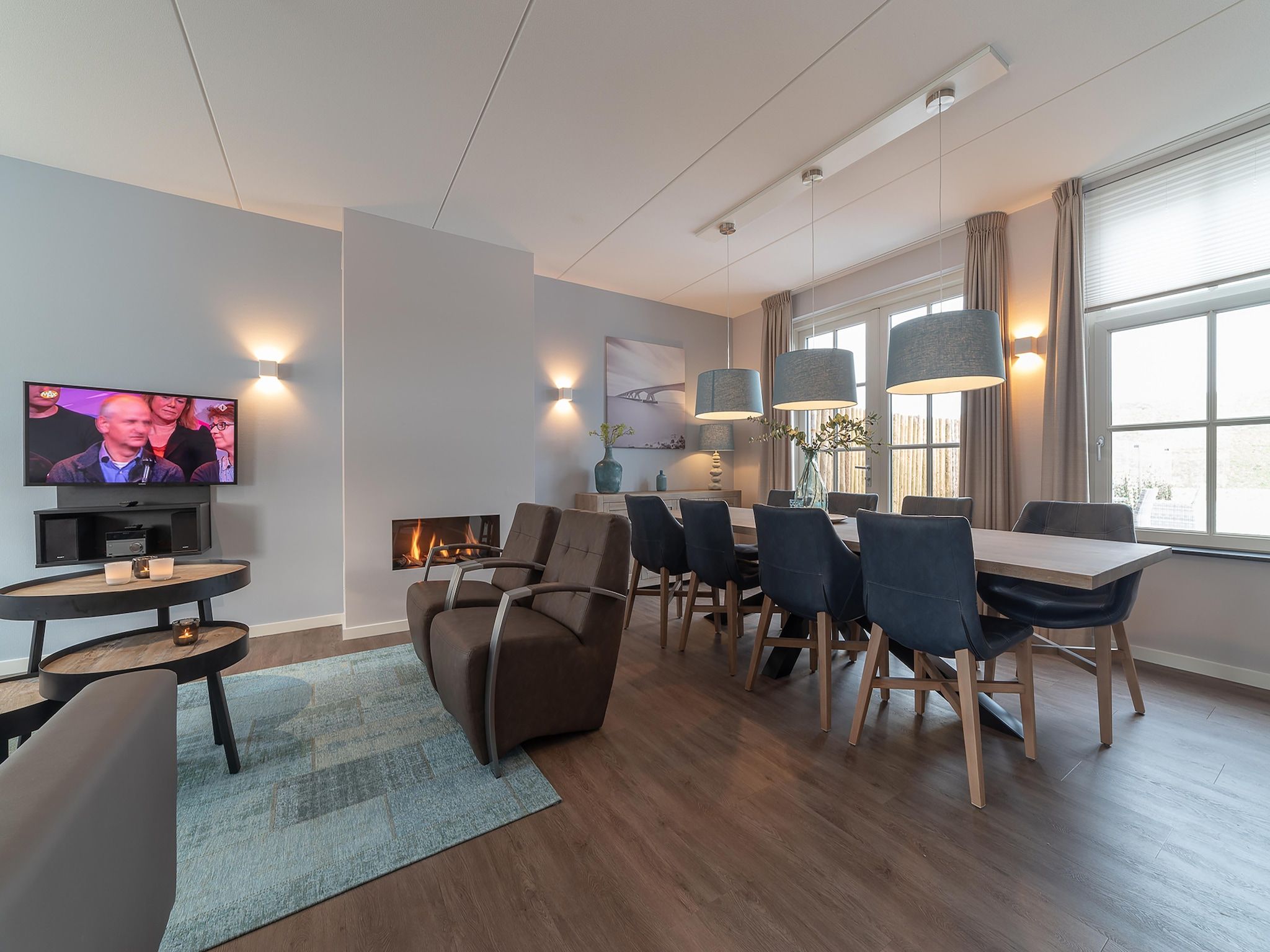 De woonkamer van 8-persoons geschakeld - 2 in Colijnsplaat