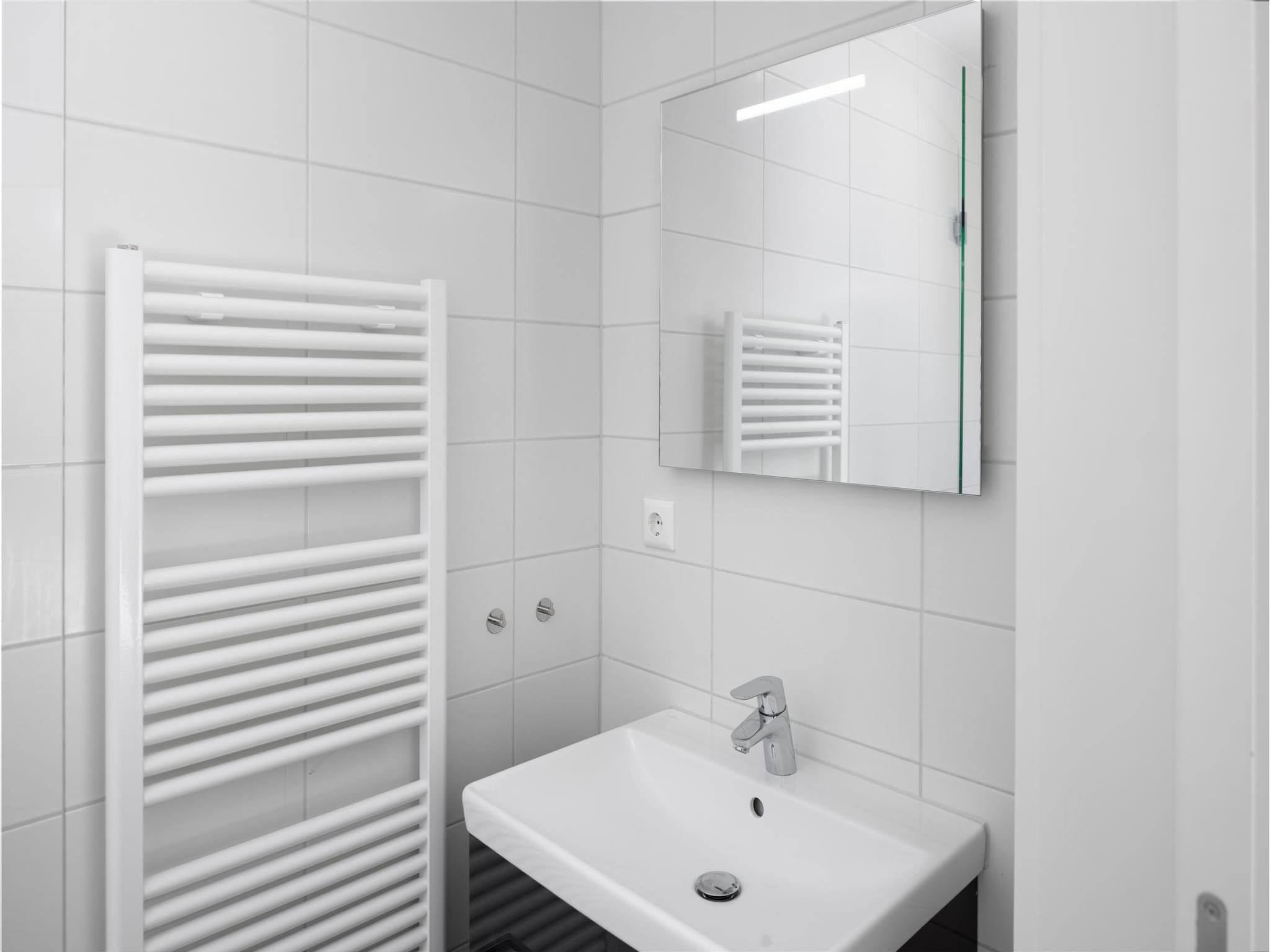 De badkamer van Park Veerse Kreek 8 in Wolphaartsdijk