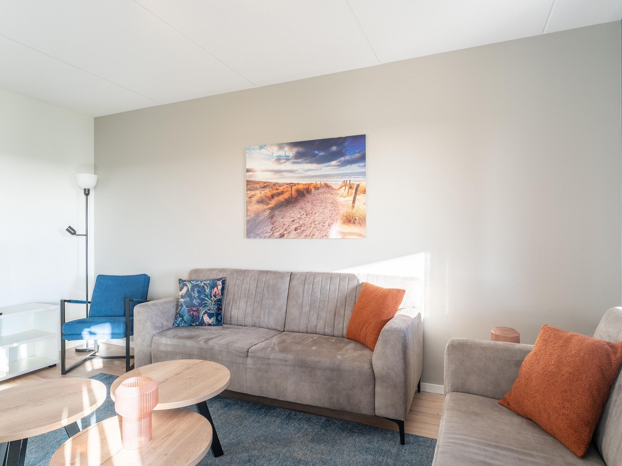 De woonkamer van De Roodborst Huis Nr 31 in Scherpenisse