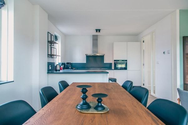 Keuken - Duurzame watervilla met afwasmachine, bij een meer in Medemblik (2)