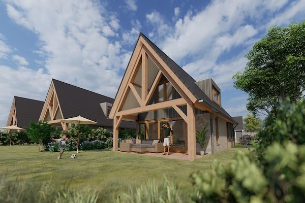 Buitenkant - Luxe duinvilla op een vakantiepark in Cadzand (1)
