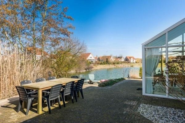 Terras - Bungalow in Zeeland aan het water in Breskens (5)